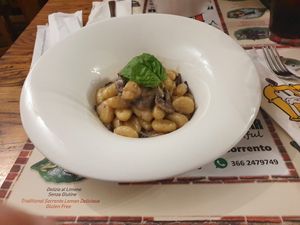 Walnut pesto gnocchi at Frankie's in Sorrento
