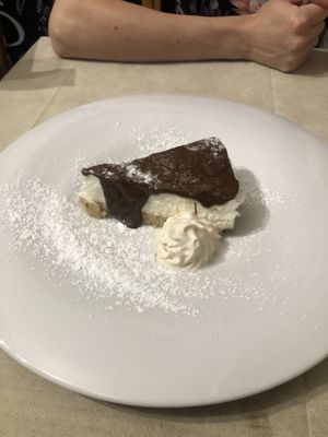 Vegan chocolate and hazelnut cheesecake   at Frankie's in Sorrento