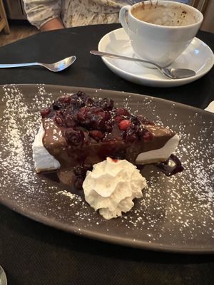 Vegan cheesecake  at Frankie's in Sorrento