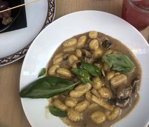 Walnut pesto and mushroom gnocchi   at Frankie's in Sorrento
