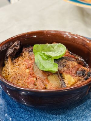 Eggplant parmigiana   at Frankie's in Sorrento