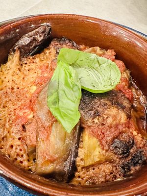 Eggplant parmigiana   at Frankie's in Sorrento