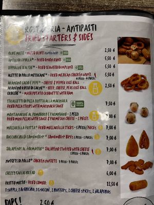 Starters  at Frankie's in Sorrento