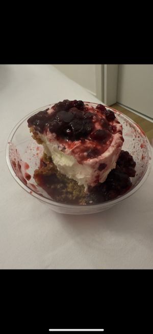 The berry cheesecake   at Frankie's in Sorrento