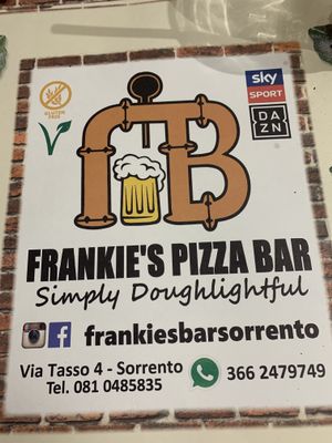 Vegan options at Frankie's in Sorrento