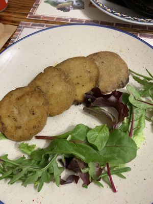 Vegan Seitan with lemon at Frankie's in Sorrento
