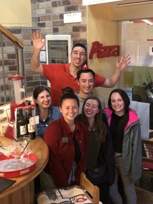 First customers from Maryland, USA.  at Frankie's in Sorrento