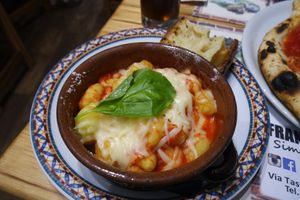 Vegan gnocci at Frankie's in Sorrento