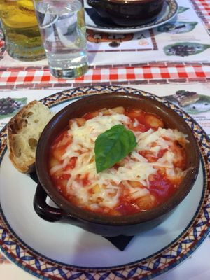 Vegan gnocchi  at Frankie's in Sorrento