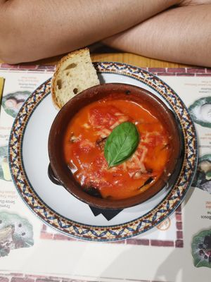 Vegan Eggplant Parmigiana at Frankie's in Sorrento
