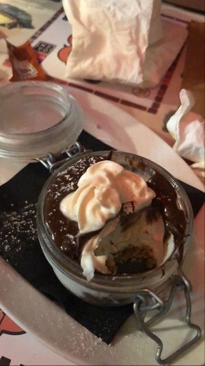 vegan cheesecake with vegan nutella. what else can I say? at Frankie's in Sorrento