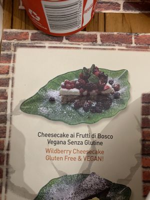 Vegan dessert at Frankie's in Sorrento