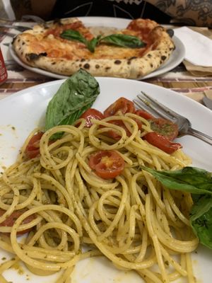 Pesto pasta  at Frankie's in Sorrento