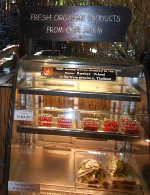 Organic produce for sale at Cabbages & Condoms in Pattaya