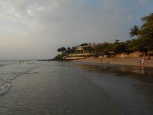 Beach below the restaurant - bring  bathing suit at Cabbages & Condoms in Pattaya