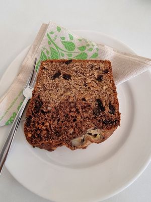 Banana bread at Flow Specialty Coffee Bar & Bistro in Budapest