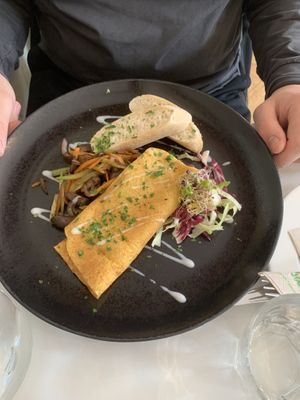 Vegan omelette   at Flow Specialty Coffee Bar & Bistro in Budapest