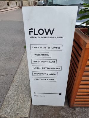 O at Flow Specialty Coffee Bar & Bistro in Budapest