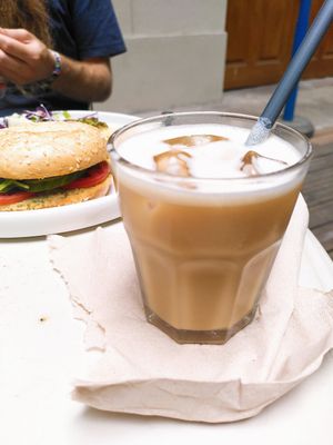 Iced Cappuccino at Flow Specialty Coffee Bar & Bistro in Budapest