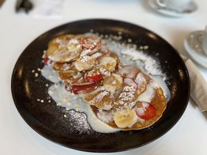 Seasonal pancakes   at Flow Specialty Coffee Bar & Bistro in Budapest