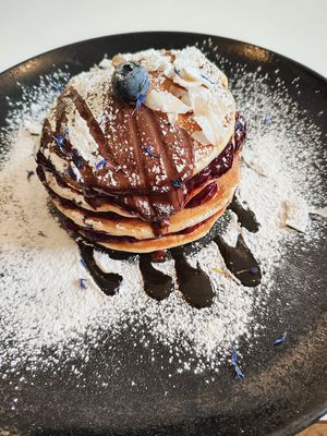 Amazing pancakes at Flow Specialty Coffee Bar & Bistro in Budapest