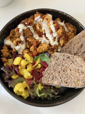 Scrambled tofu   at Flow Specialty Coffee Bar & Bistro in Budapest