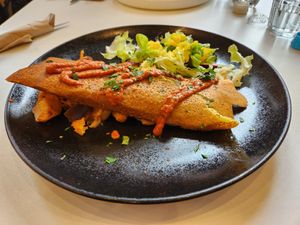 Tasty "omelet" at Flow Specialty Coffee Bar & Bistro in Budapest