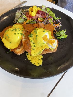 ‘Eggs’ Benedict   at Flow Specialty Coffee Bar & Bistro in Budapest