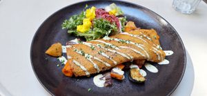 Vegan Omelette at Flow Specialty Coffee Bar & Bistro in Budapest