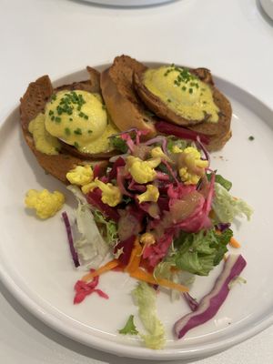 Eggs benedict  at Flow Specialty Coffee Bar & Bistro in Budapest