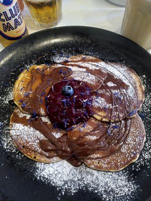 Pancakes at Flow Specialty Coffee Bar & Bistro in Budapest