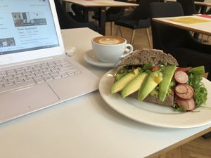 From the new menu: avocado toast at Flow Specialty Coffee Bar & Bistro in Budapest