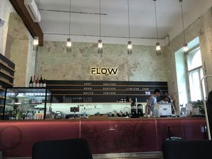 The space at Flow Specialty Coffee Bar & Bistro in Budapest