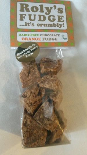 Chocolate orange fudge at Roly's Fudge Pantry in York
