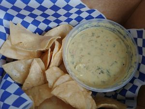 $5.95 Vegan Queso and Chips at One Grub Community in El Paso