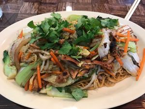 Tofu, vegetables and noodles  at DaNang Veget in Duluth