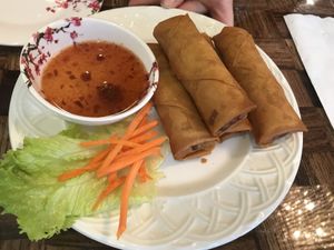 Spring rolls  at DaNang Veget in Duluth