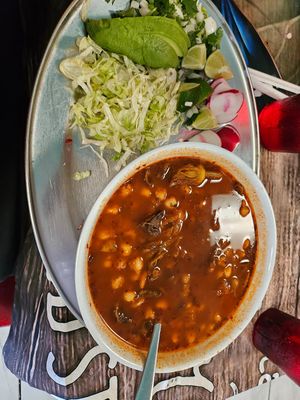 pozole at The Corner in Grandview