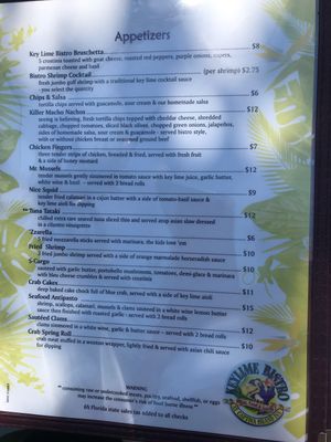 Apps at Keylime Bistro in Captiva