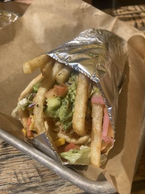 Vegan pita! Loved all the variety, veggies, & flavors in this 😋  at Spitz in Holladay