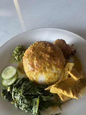 Nasi Padang  at Padang Vegan Damai in Yogyakarta