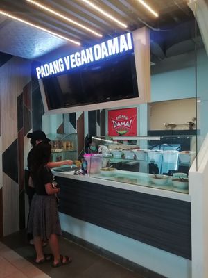 The stall at Padang Vegan Damai in Yogyakarta