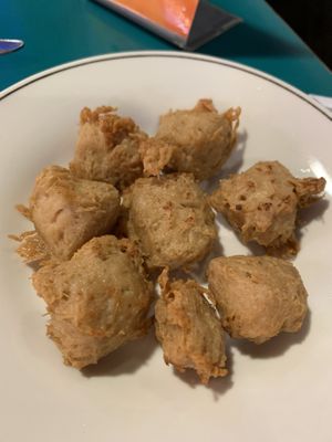 Fake chicken - so tasty!!! at Padang Vegan Damai in Yogyakarta