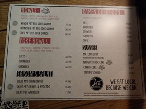 Speisekarte at Jati in Soelden