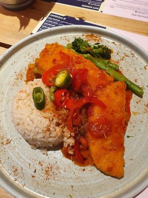 Salt and chilli chick'n at Kcal Kitchen in Glasgow