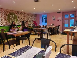 Interior at Kcal Kitchen in Glasgow