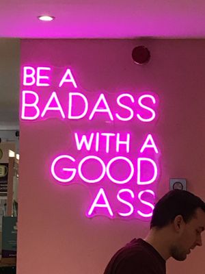 Funky decor at Kcal Kitchen in Glasgow