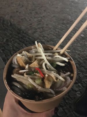 Pho Chay (great packaging) at Viet Shack in Manchester