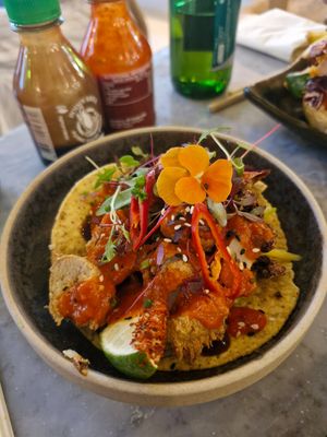 Vegan taco at Viet Shack in Manchester