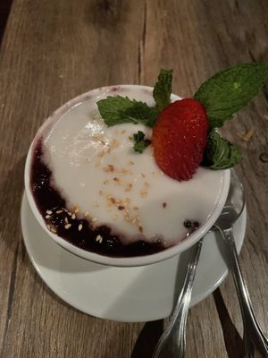 Taro Rice Pudding   at Chatayee Thai in Philadelphia